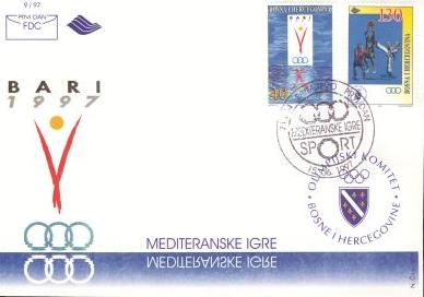 sport---mediteranske-igre-bari-1997-fdc